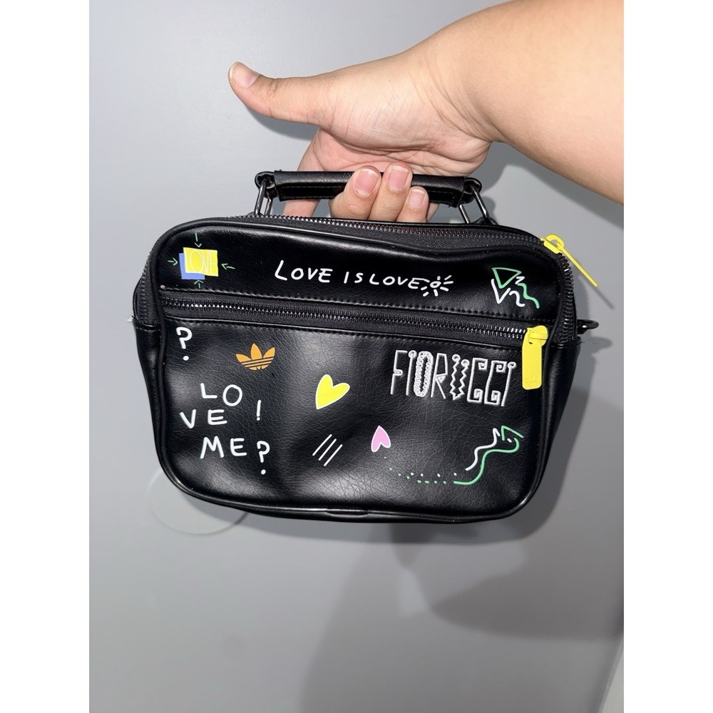 Adidas X Fiorucci Shoulder Bag Leather Crossbody‎ No Strap 9x7" P